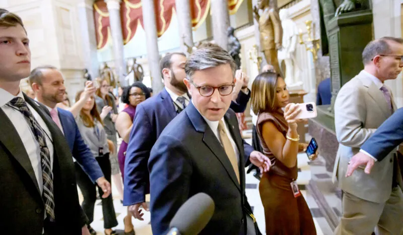 Republican revolt against Johnson halts business in U.S. House