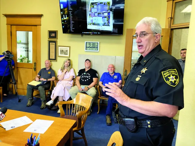 Wood Commission briefed about efforts to fight the Peoples Cartage fire