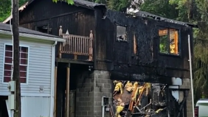 Brooke County structure destroyed in fire near propane tank; no injuries reported