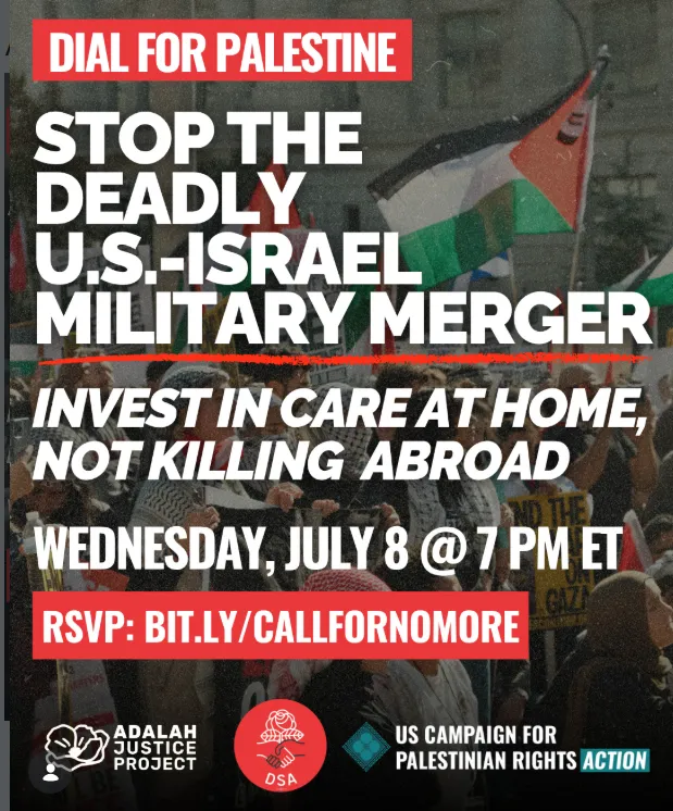 Stop the U.S.-Israeli Military Merger