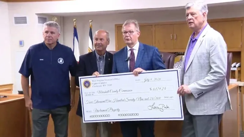 State treasurer returns unclaimed property funds to Marshall County