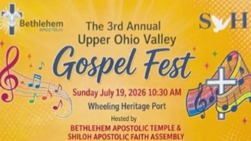 July 19 gospel fest to fill Wheeling's Heritage Port with music
