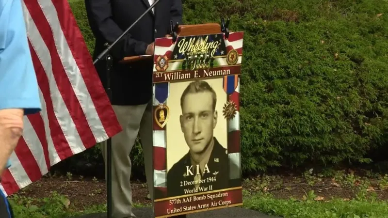 Wheeling honors WWII airman William Neuman with banner memorial program