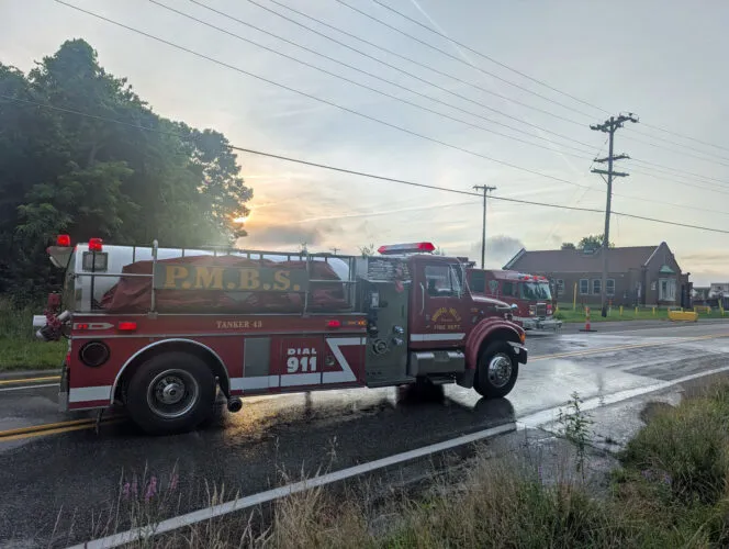 Fire reported again this morning at Peoples Cartage warehouse