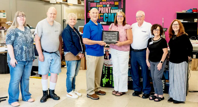 Columbiana County Board of Developmental Disabilities recognizes Salem Print Works