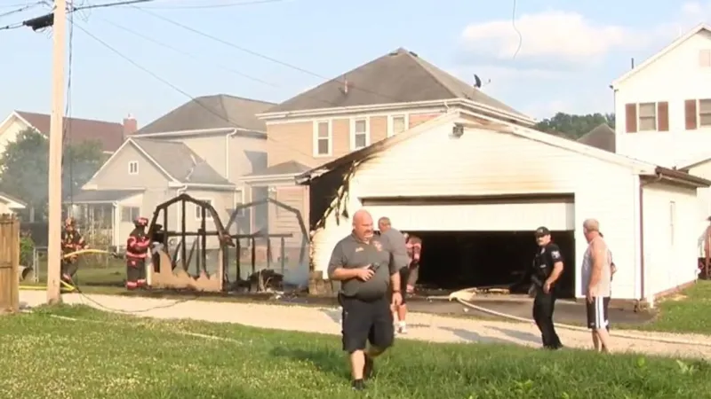No injuries reported after Shadyside shed fire spreads to nearby garage