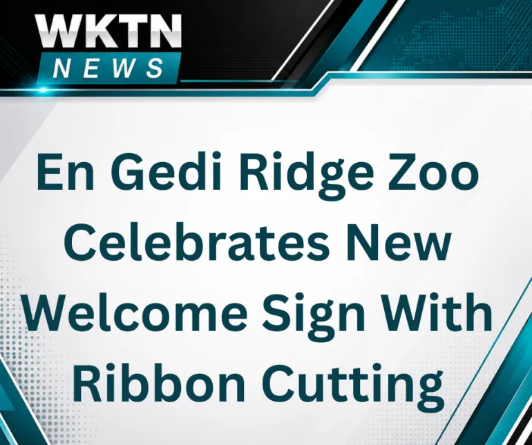 En Gedi Ridge Zoo Celebrates New Welcome Sign With Ribbon Cutting