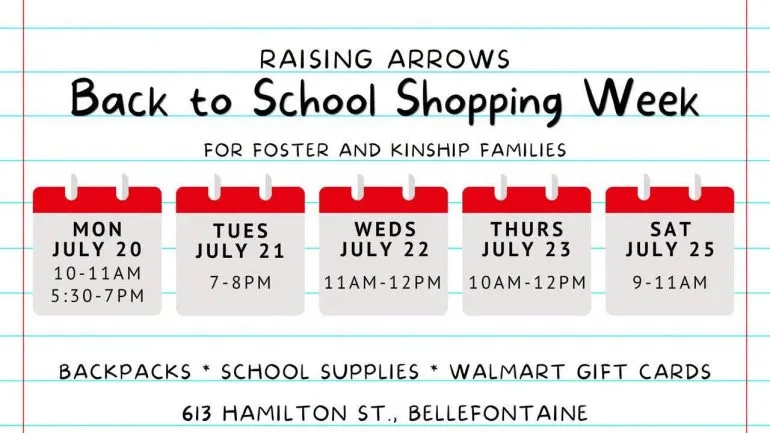 Raising Arrows Offering Back-to-School Supplies for Foster and Kinship Families