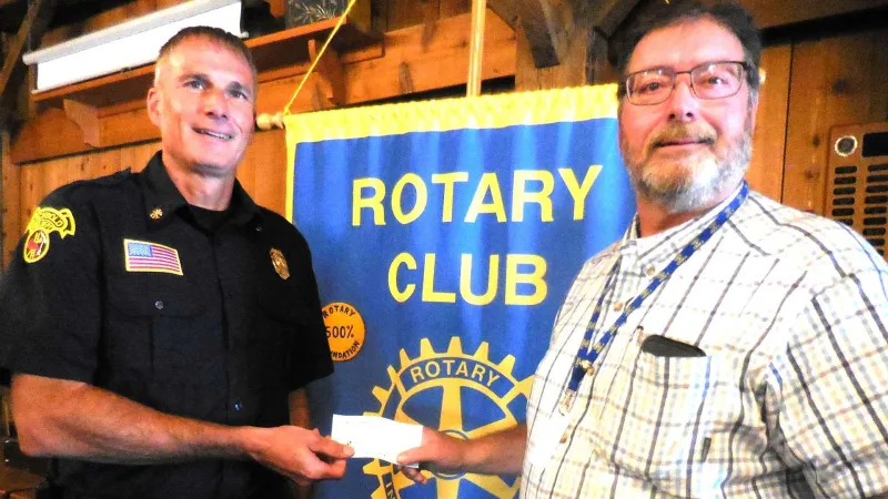 Archbold Rotary Donates $5,000 To Support AFD's 150th Anniversary Drone Show
