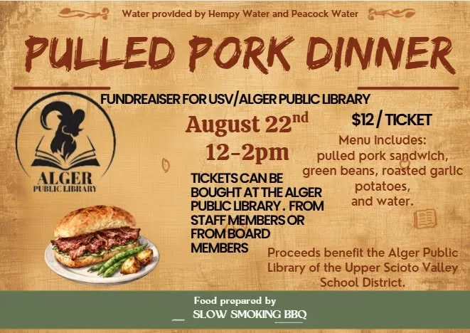 Tickets on Sale for Alger Public Library Fundraiser Dinner