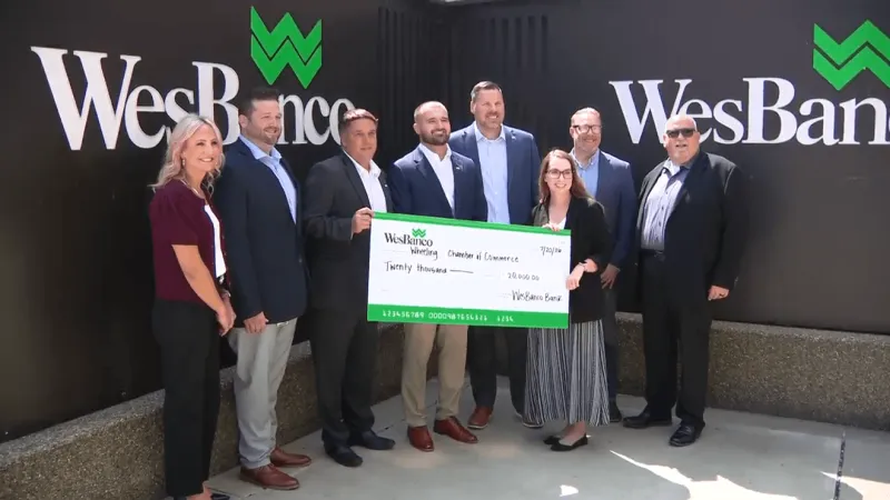 WesBanco donates $20,000 to Wheeling Area Chamber for annual events