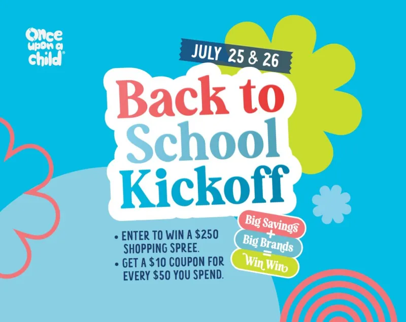 Once Upon a Child is ready for back-to-school shopping!