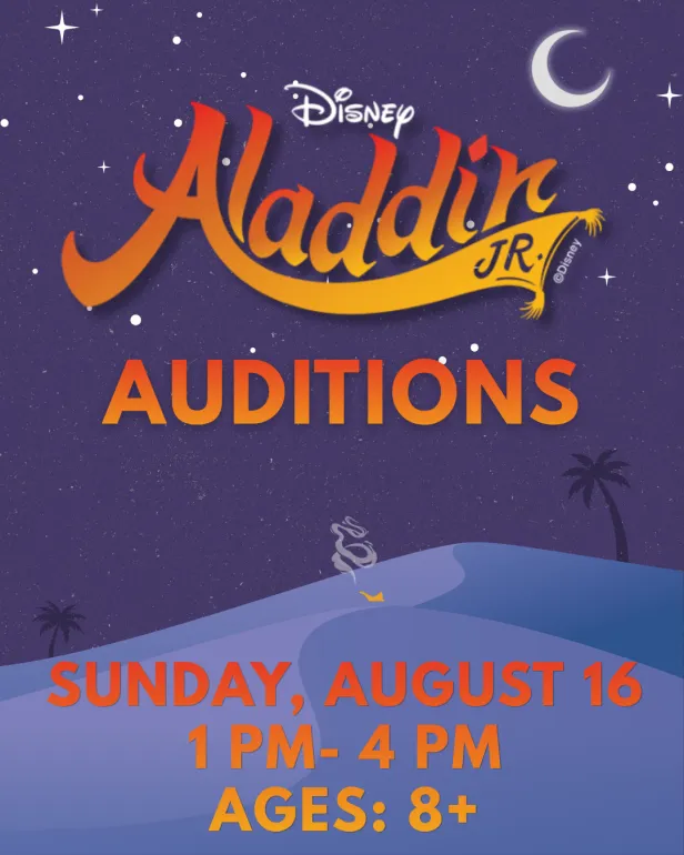Marion Palace Theatre to Hold Auditions for Disney's Aladdin JR. August 16