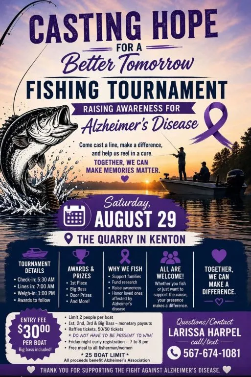 Registration Open for Alzheimer's Awareness Fishing Tournament