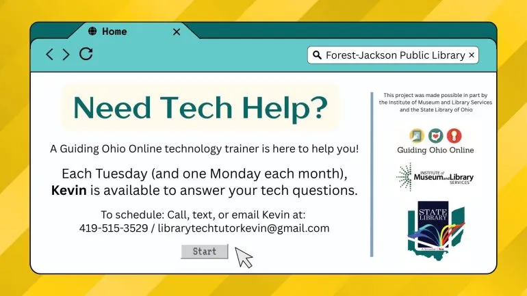 Free Technology Help Available at Forest-Jackson Public Library