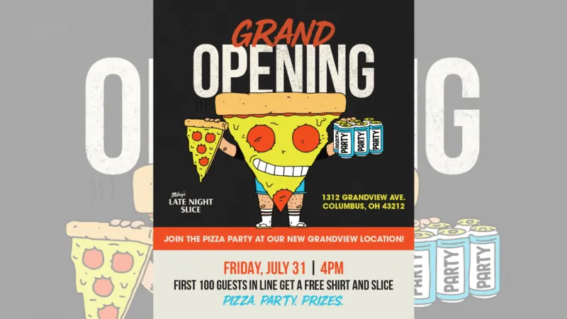 Mikey's Late Night Slice to celebrate Grandview grand opening July 31