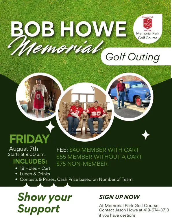 Bob Howe Memorial Golf Outing Set for August 7 in Kenton