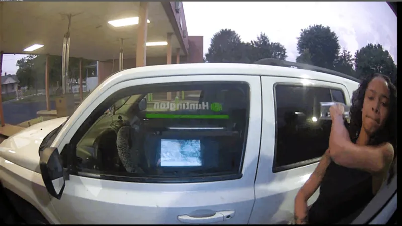 Police looking to ID woman after ATM heavily damaged