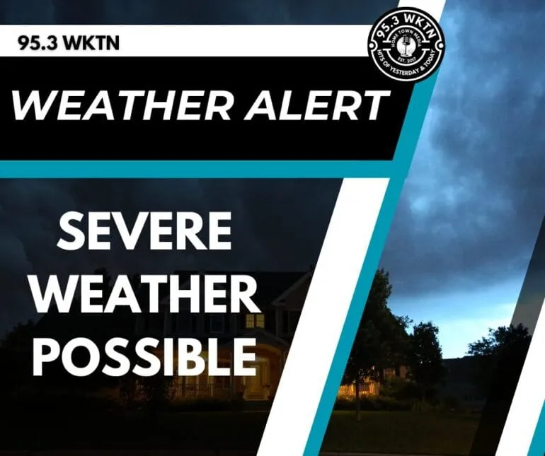 Severe Weather Possible This Evening