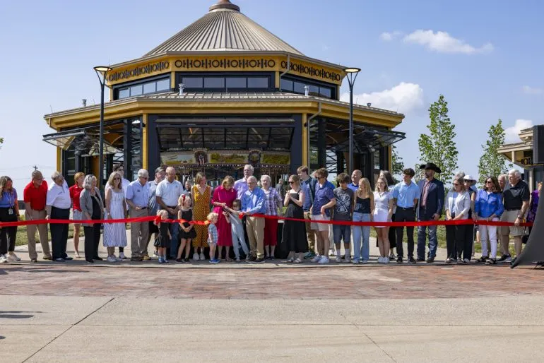 Governor and First Lady DeWine Cut the Ribbon on the New Ohio Children's Carousel at the Ohio State Fairgrounds