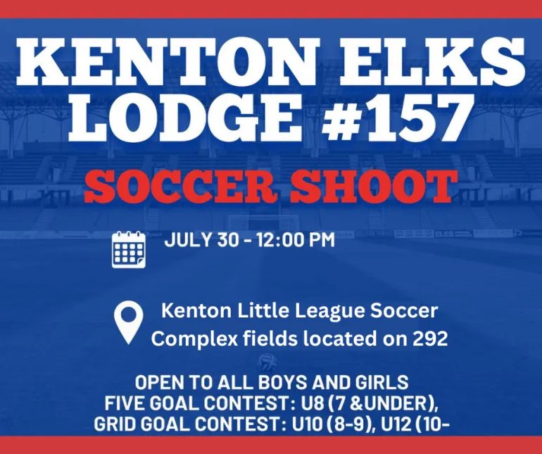 Kenton Elks to Host Annual Youth Soccer Shoot Thursday