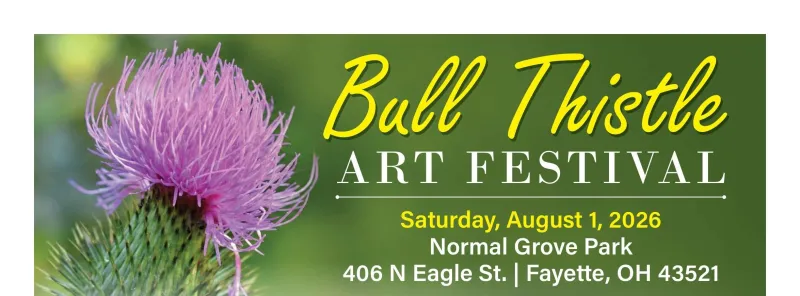 Fayette's 50th Annual Bull Thistle Art Festival Set For Saturday, August 1