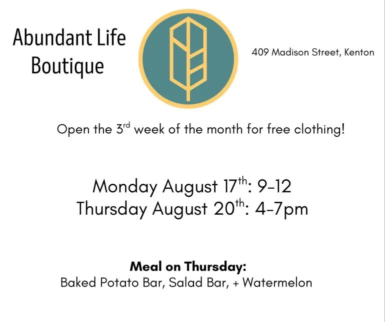 Abundant Life Boutique Accepting Clothing Donations Saturday