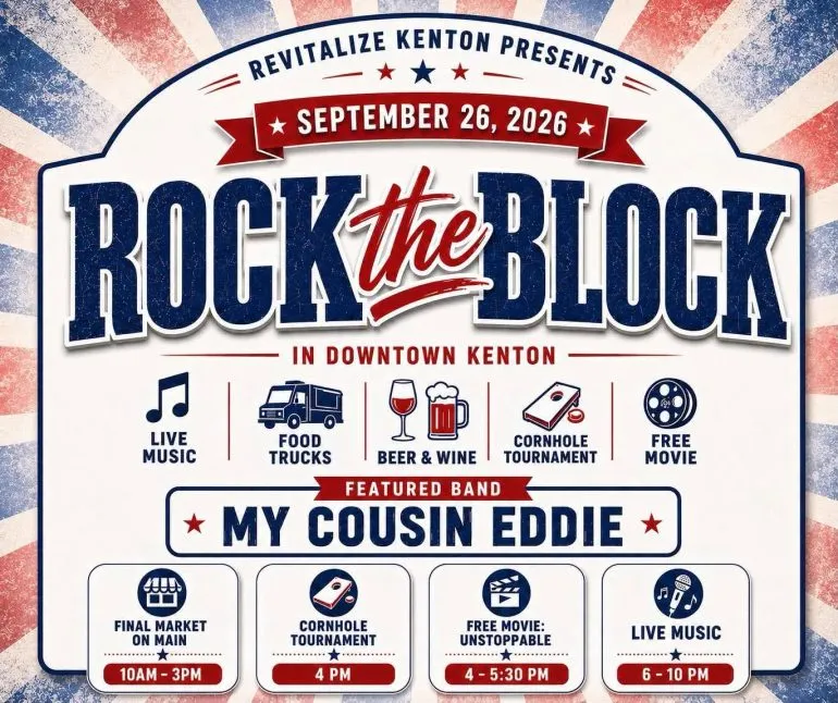 Revitalize Kenton to Host "Rock the Block" Community Festival Sept. 26
