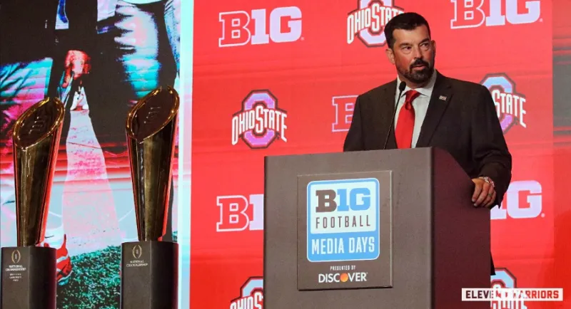Presser Bullets: Ryan Day "Fired Up" for Ohio State's "Monster" Schedule This Season, Julian Sayin Has "A Different Look in His Eye" This Offseason