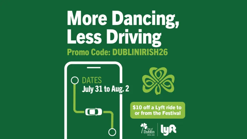 Dublin offers discounted Lyft rides for Irish Festival to promote safe trips home