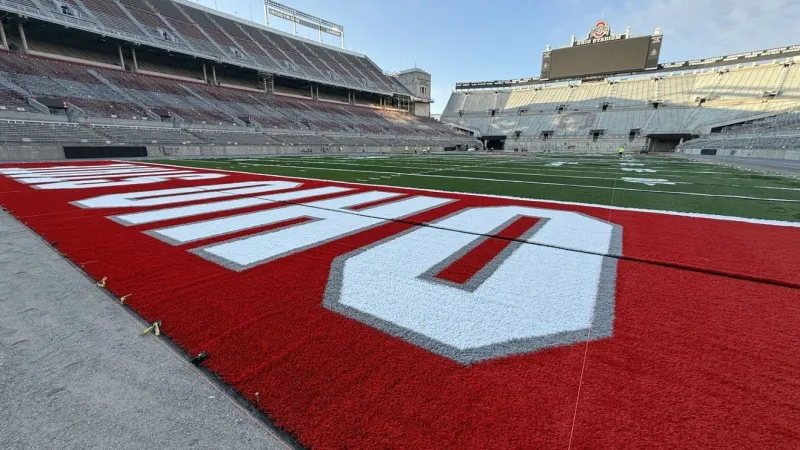 PHOTOS: New turf, food items rolled out at Ohio Stadium