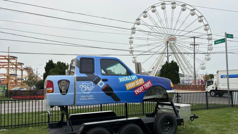 Ohio debuts rollover simulator at the Ohio State Fair to promote seat belt use