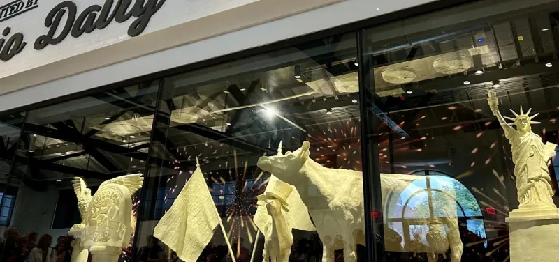 Butter flags, bald eagle: Ohio's 2026 butter cow celebrates America 250