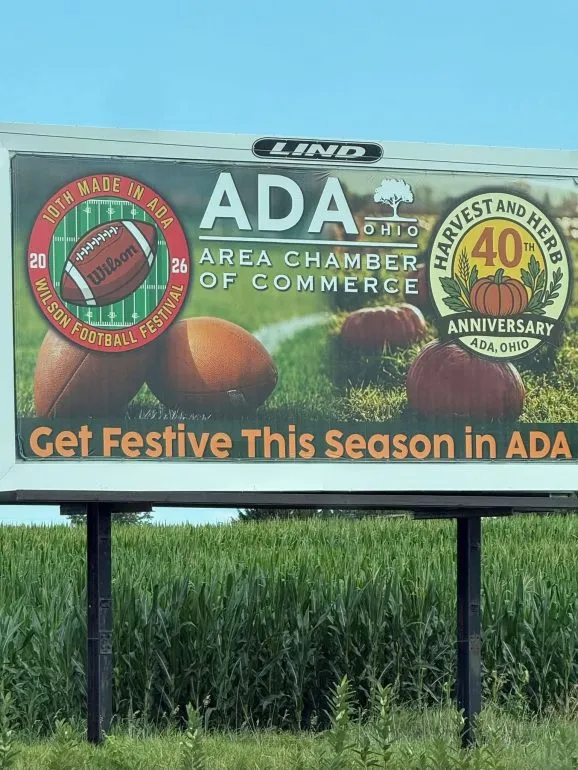 New Billboard Promotes Ada's Milestone Fall Festivals