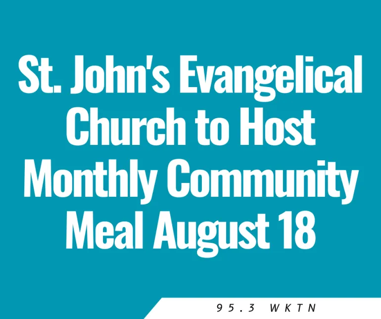 St. John's Evangelical Church to Host Monthly Community Meal August 18