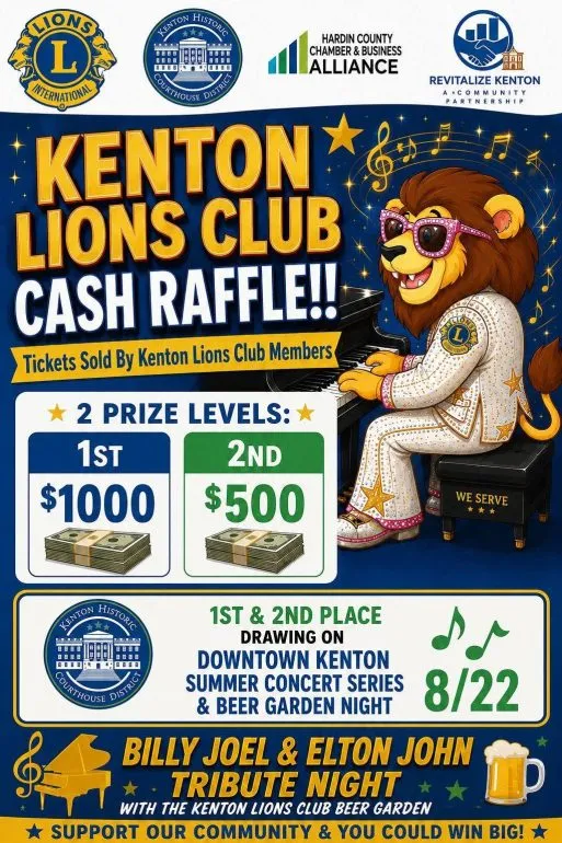 Kenton Lions Club Raffle Features $1,000 Grand Prize