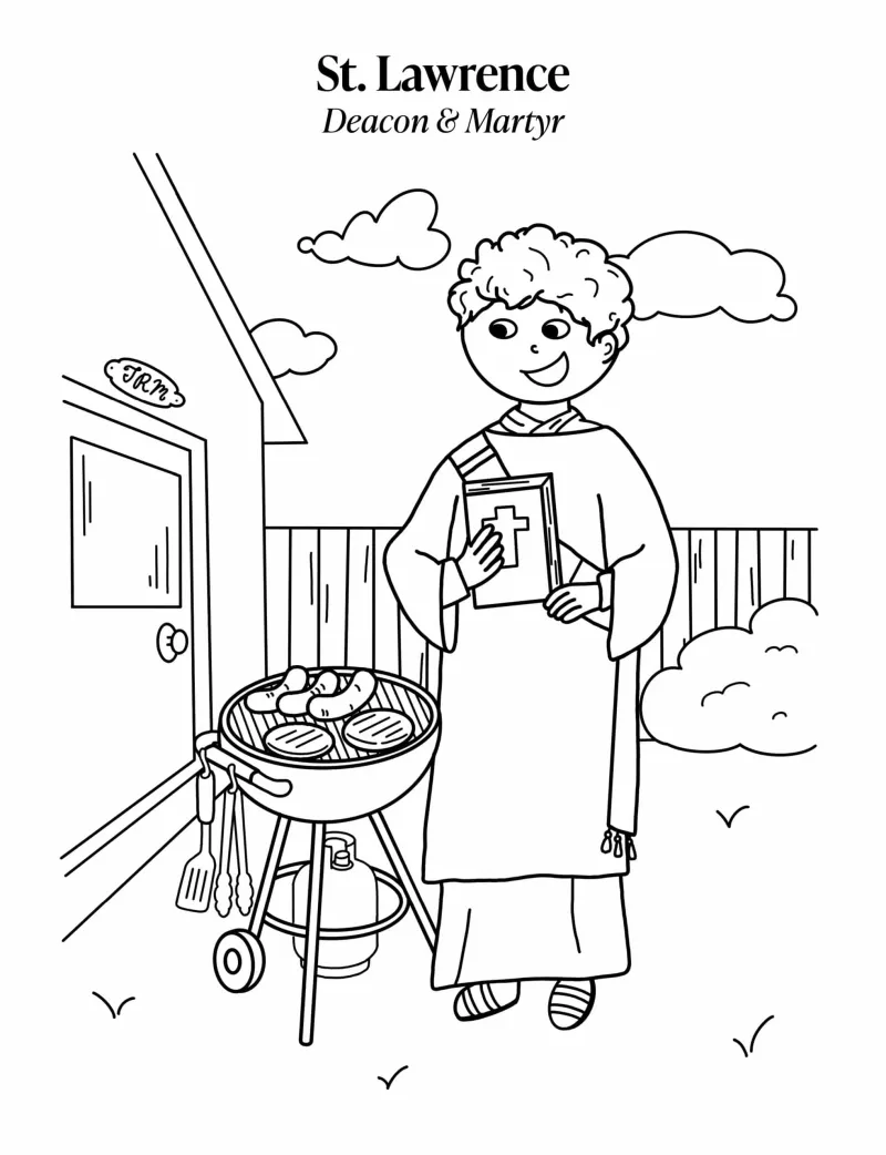 St. Lawrence Coloring Page