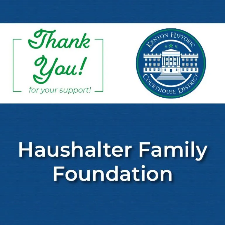 Haushalter Family Foundation Recognized as Heritage Contributor by Kenton Historic Courthouse District