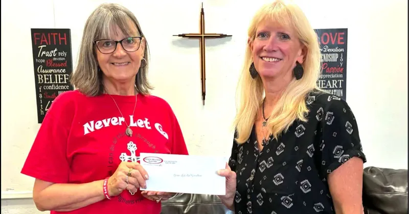 Operation Round Up Donates $500 To Never Let Go Ministries