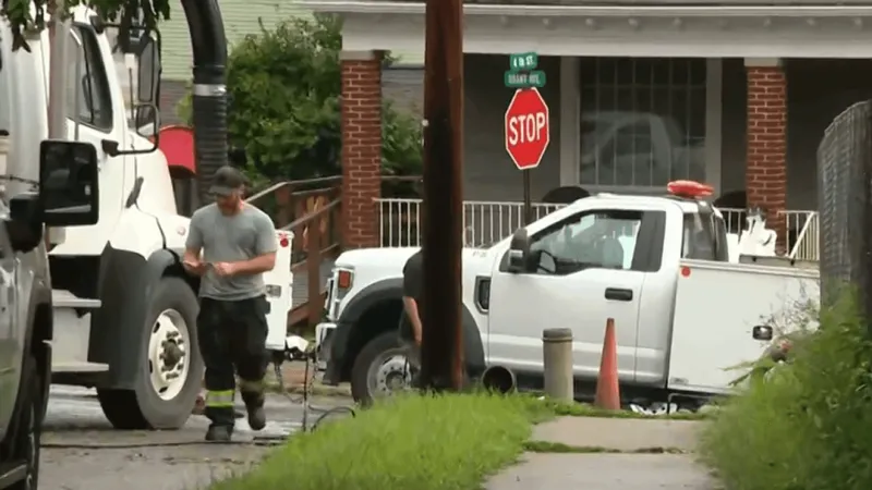 Martins Ferry without water after crash damages water line; crews work to restore service