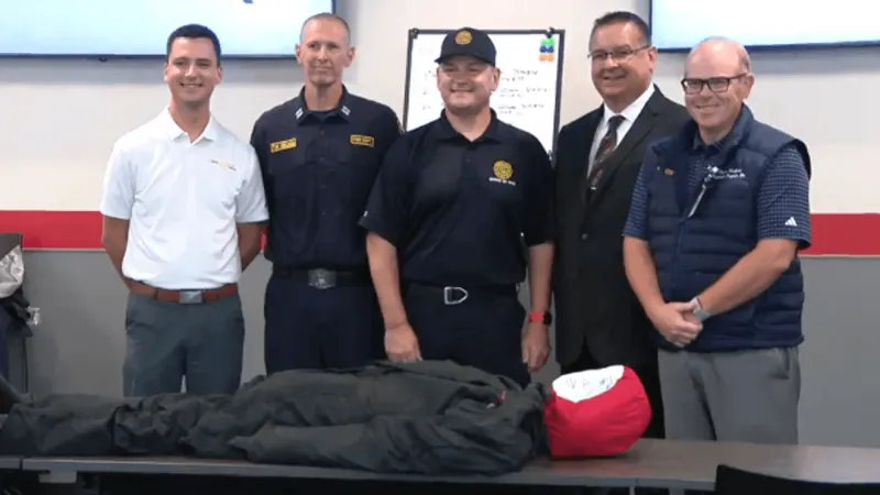 WVU Medince Wheeling Hospital donates training equipment to Wheeling FD