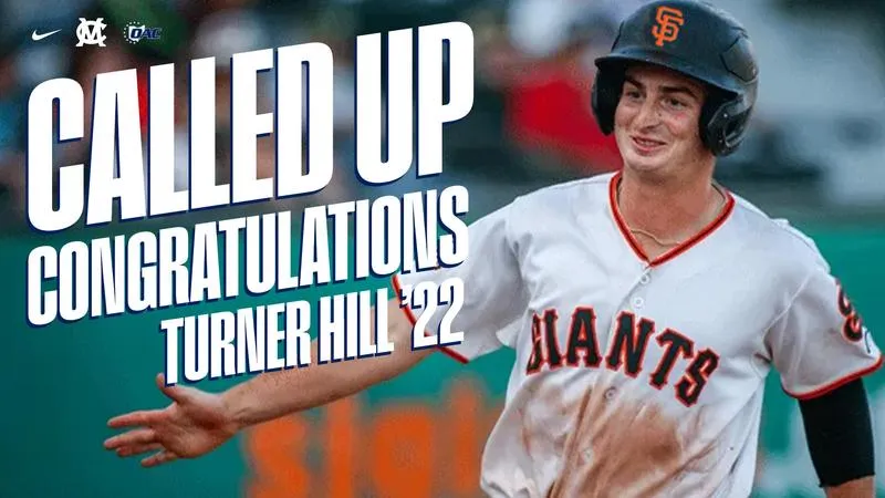 Turner Hill '22 called up by the San Francisco Giants