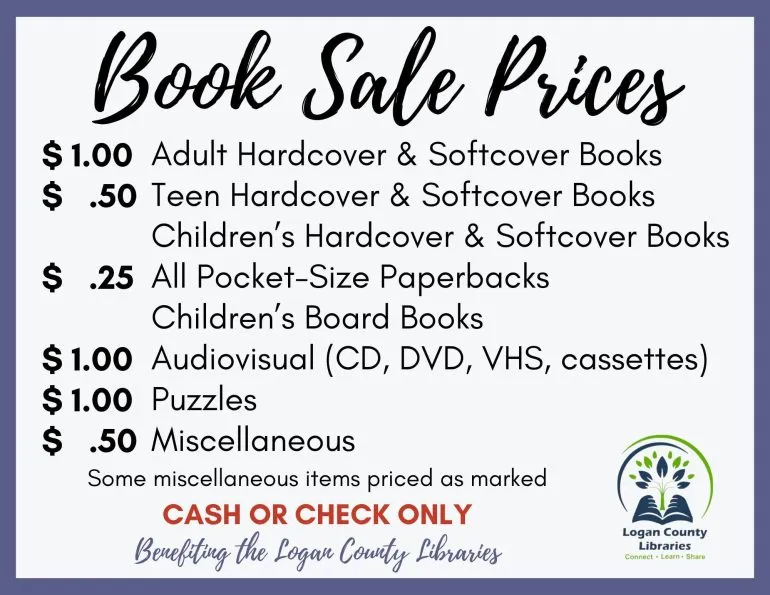 Logan County Libraries Annual Sale Taking Place This Week