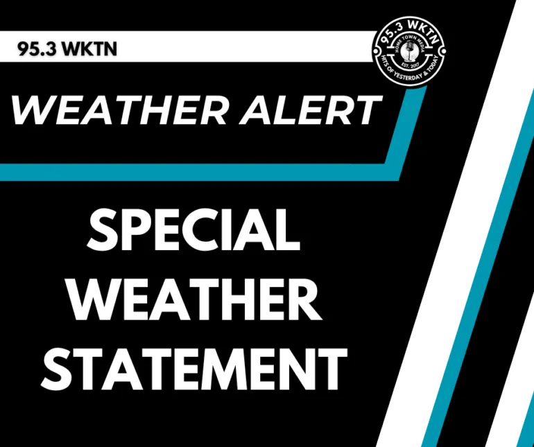 NWS Releases Special Weather Statement Involving Cold Air Funnels; Issues Flood Watch