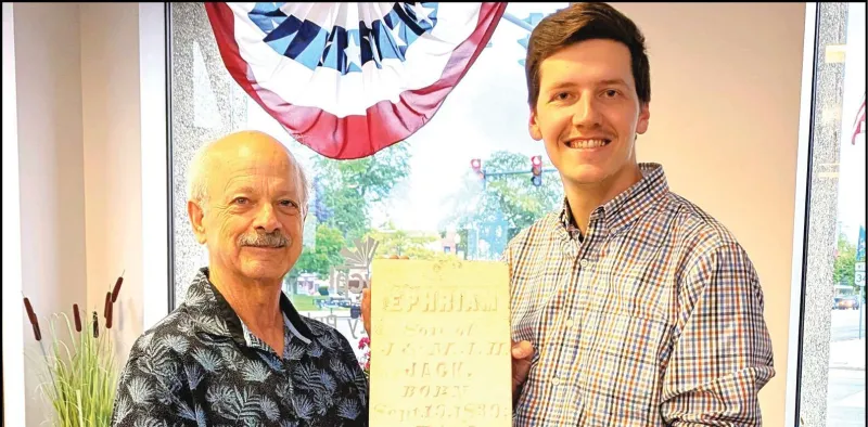 WCPL Local History Center Reunites 1841 Tombstone With Its Original Cemetery