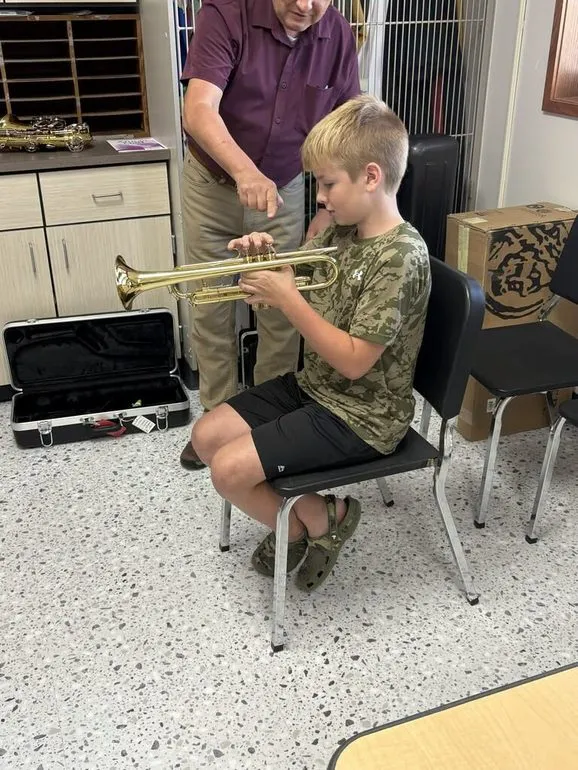 Hardin Northern Fifth-Graders Begin Their Band Journey