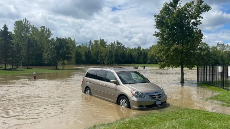 Columbus fire responds to water rescue on Gender Road; 5 people and dog reported in creek