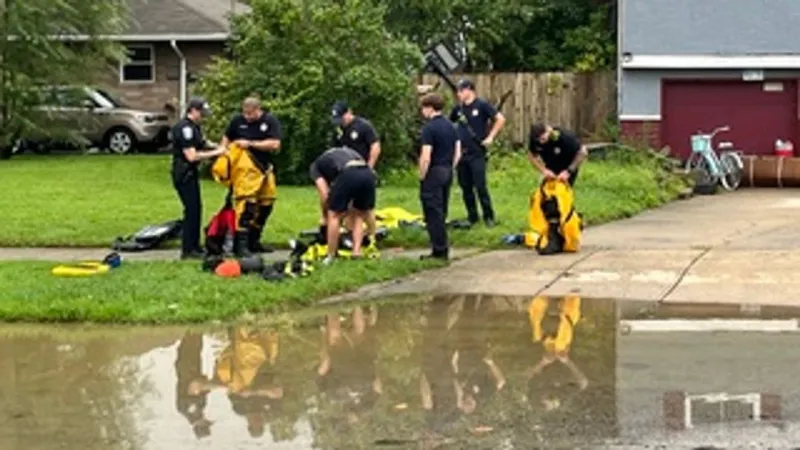 Flash flooding in Reynoldsburg neighborhood leaves homes damaged and people rescued