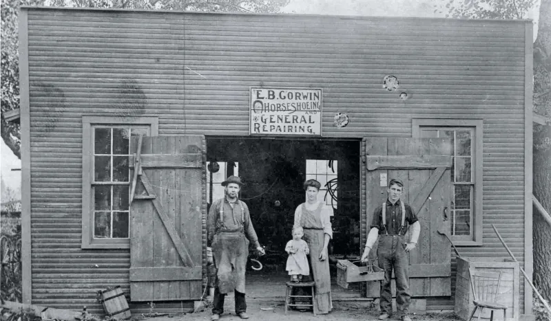 Historic Reflection: 1908 -- Williams Center Blacksmith Shop