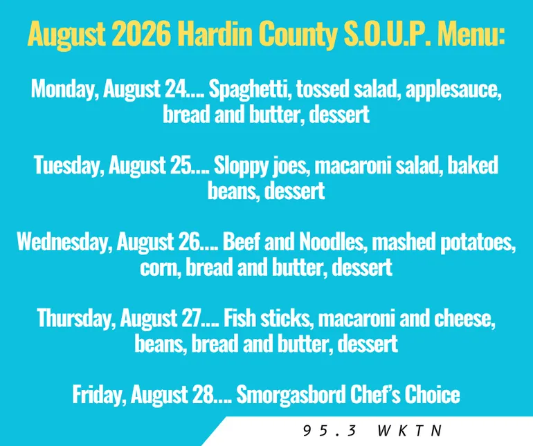 Hardin County SOUP to Serve Free Meals Next Week